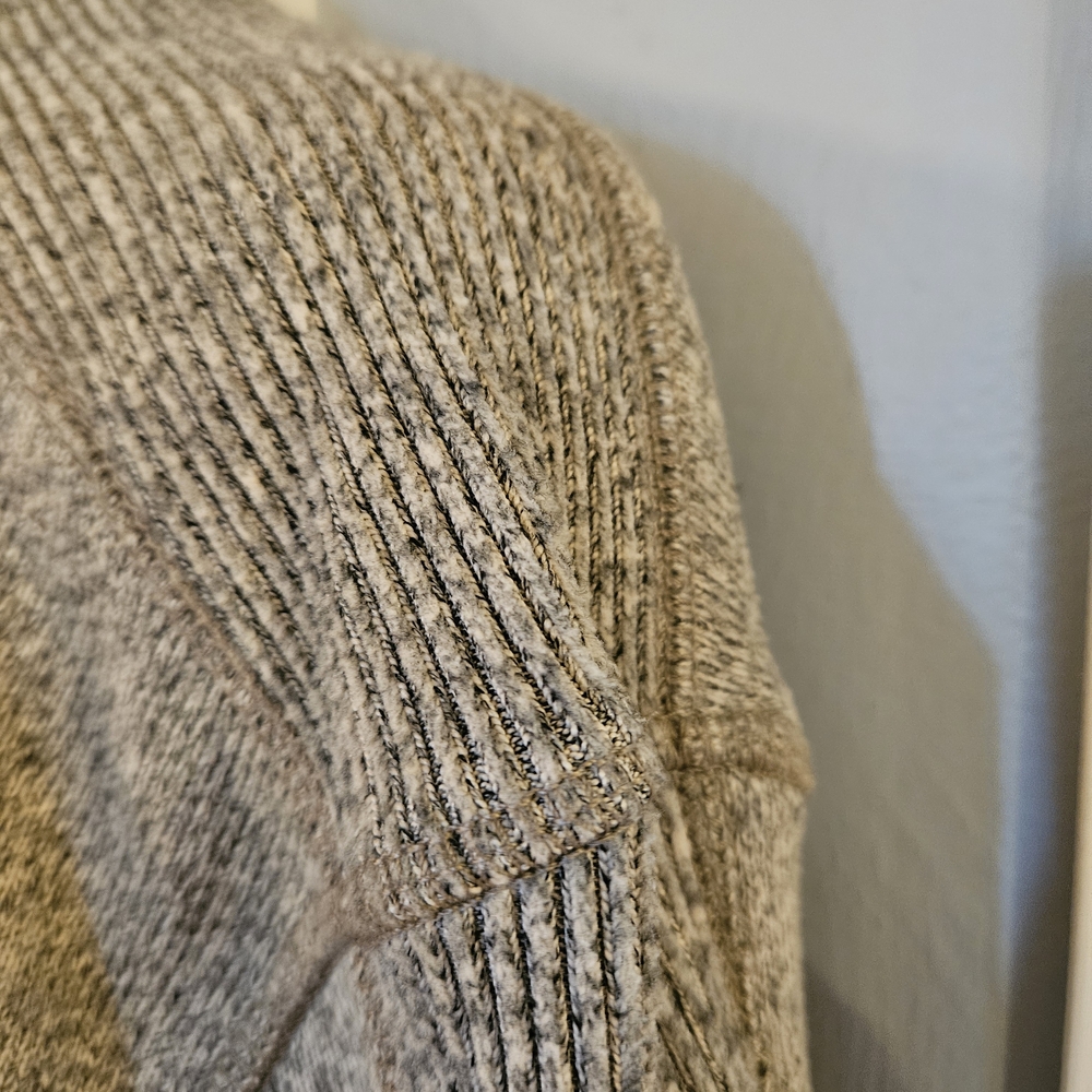 Van Heusen Men's Button-Front Crewneck Sweater in Grey - Picture 3 of 6